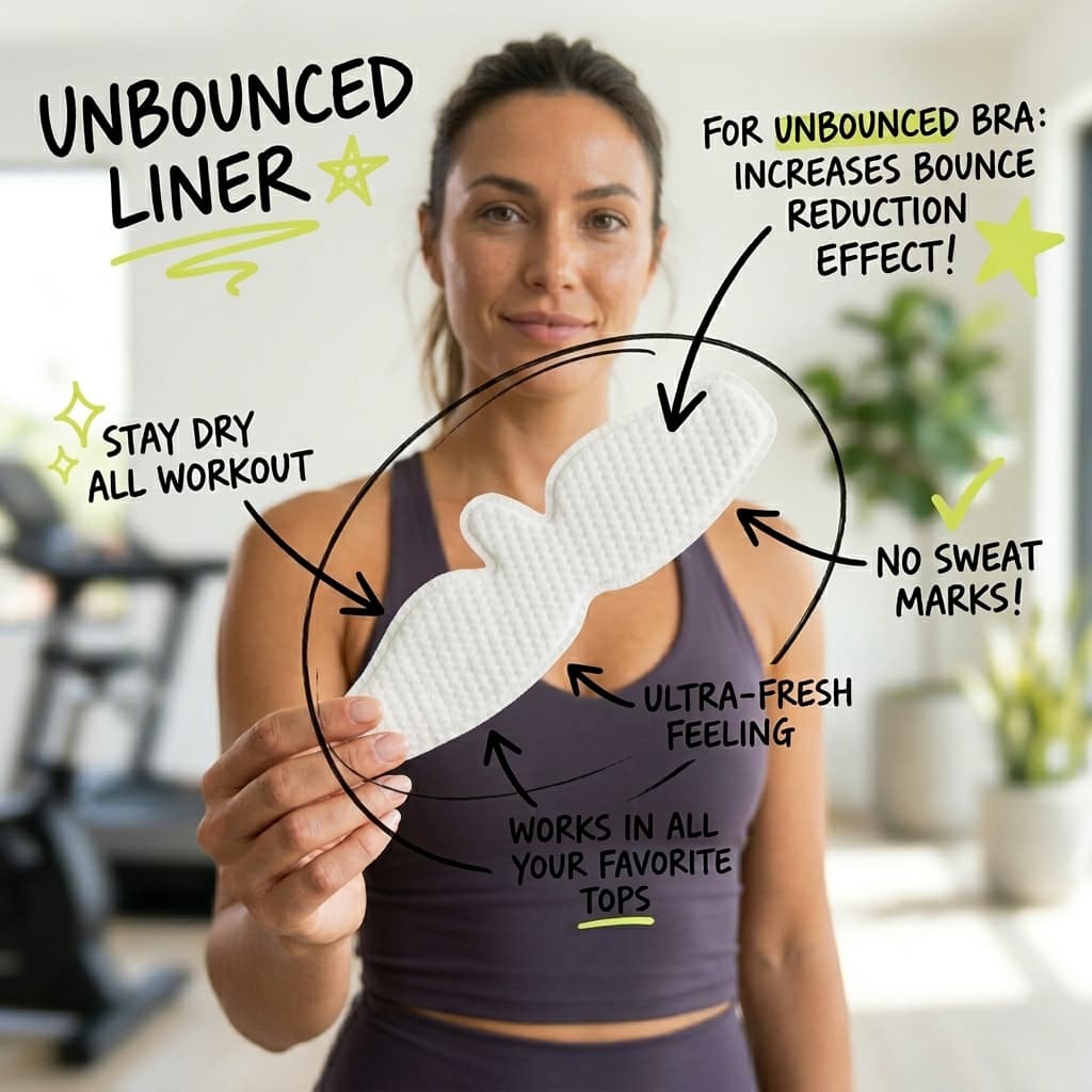 Unbounced® Sweat Delaying Bra Liner - 10 PACK